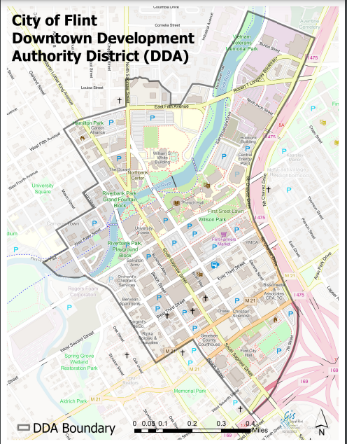 Flint DDA District Map